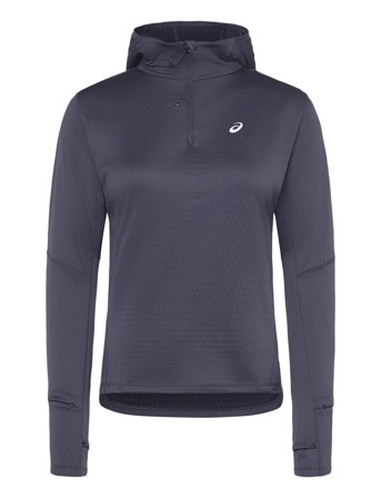 Asics Road Winter Ls Hoodie - Navy - M