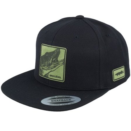 Skillfish - Svart snapback Keps - Grisjävel Laser Black Snapback @ Hatstore