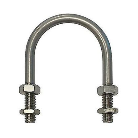 U-bolt M6 x 30 mm gjenger, 65 mm innvendig diameter, 85 mm innvendig høyde T316 rustfritt stål (FMY)