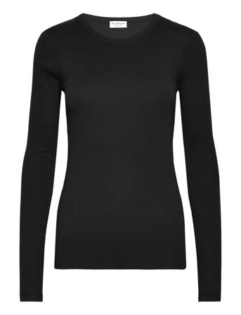 Bs Margrethe Regular Fit T-Shirt Tops T-shirts & Tops Long-sleeved Black Bruun & Stengade