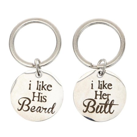 1 par Chic Udsøgte Kreative Nøgleringe Nøgleholdere Nøgleringe Nøglevedhæng Nøglekæder Til Par Nøgler Elskere