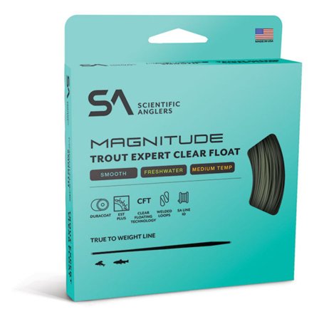 SA Magnitude Smooth Trout Expert Sage Green 10' Clear - #5