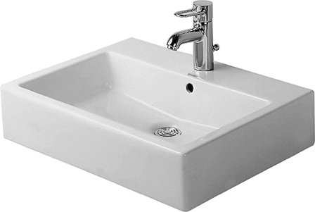 Duravit Vero Tvättställ för bänkskiva, 600x470, Badrum