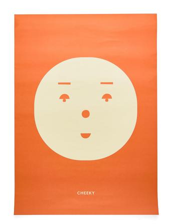 Cheeky Feeling - 50X70 Home Kids Decor Posters Feelings Orange MADO