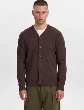 Anerkjendt Aksvend Lambswool Cardigan - Brown - S