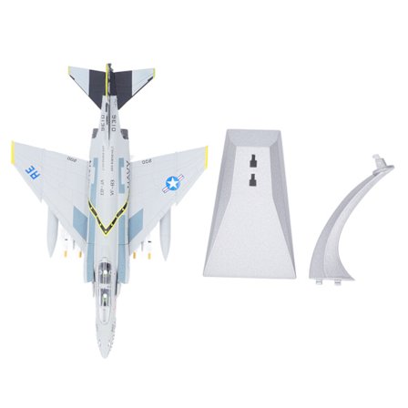 1 100 Skala Legering Jagerfly Støbt Model med Display Stand