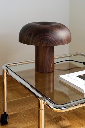 Jotex - RAGGE bordlampe Valnøttbrun - Kjøp Bordlamper hos Jotex