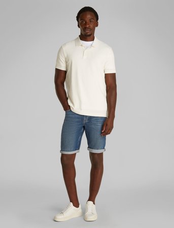 Calvin Klein Towelling Polo - White - S