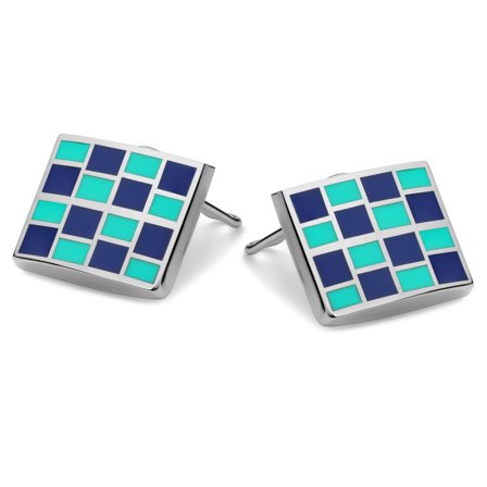 Niebiesko-turkusowe osłony na guziki dla mężczyzn - Osłony na guziki