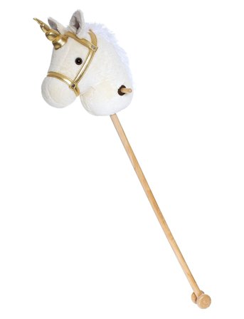 Teddykompaniet | Hobby Horse, White Unicorn | 100 cm