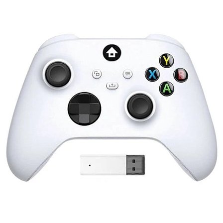 Trådløs spillkontrolladapter kompatibel med Xbox One, Xbox Series X/S Hvit