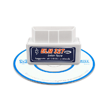ELM327 V1.5 Bil OBD2 Mini Bluetooth Diagnostisk Interface Scanner Detektor Værktøj hvid