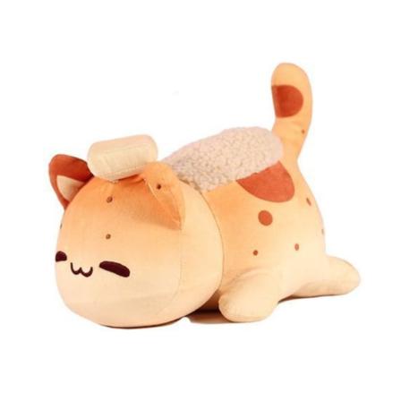 Aphmau Meemeows Pehmolelu Kissa Pehmoinen Tyynylelu Hampuri-WELLNGS bread cat
