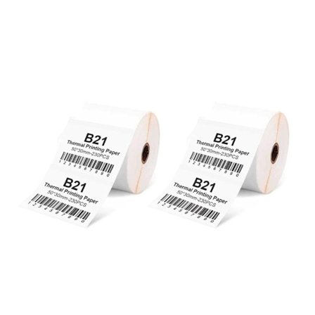 50X30MM thermal papper för B21 kassaapparat Pos kvitto bar Etiketter papper 230 ark/rulle Klart och multisäkert