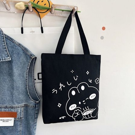 Cartoon Canvas Bag Handtag Väskor 1 1