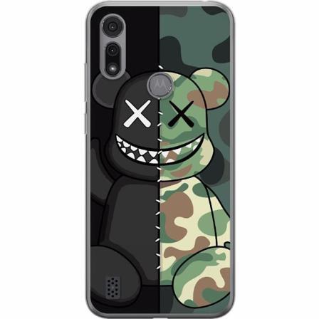 Motorola Moto E6i Genomskinligt Skal Army