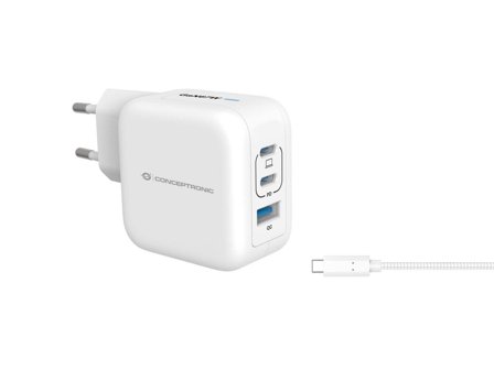 CONCEPTRONIC 3-Port 67W Gan Usb Pd Charger