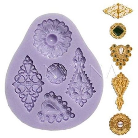 Barockknappar Emblem Form Chokladform Form