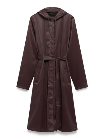 Rains A-Line Longer W Jacket W3 - Burgundy - M