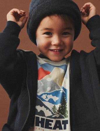 Wheat T-Shirt L/S Beck - Navy - 140