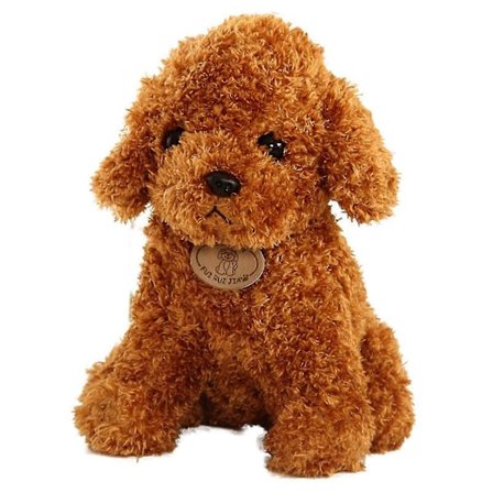 Tegneserie Søt Puddel Hund Valp Plysj Utstoppet Dukke Klembar Leke Hjem Ornament Gave