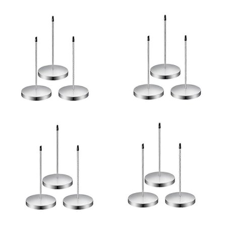 12 stk. Kvitteringsholder Pigg 5,5 tommer Rustfritt Stål Billett Stabber for Restaurant Sølv Kvitterings Pigg Memo Holder