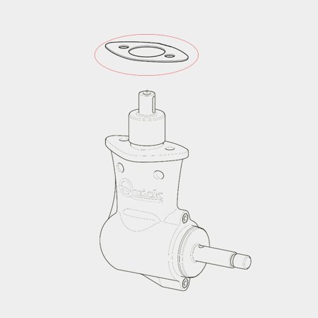 Joint Quick, pour tunnel et carter, compatible avec propulseurs d'étrave avec tunnel Ø140 mm