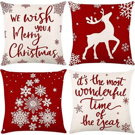 Coversolate Pynteputer 45x45 Juleputerputer, Sett med 4 KLB