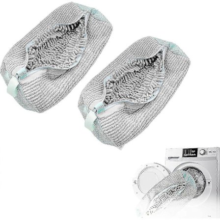 Sko vaskepose for vaskemaskin, klesvask pose for vaskemaskin og tørketrommel, gjenbrukbar sko vaskepose for alle skotyper og størrelser