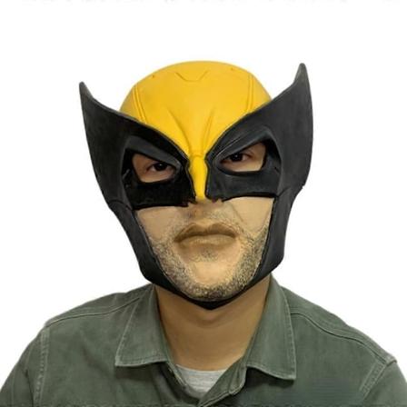 Wolverine-naamio cosplay-asuun, Halloween-naamiaisiin, karnevaaleihin, supersankariasusteisiin, aikuisille, lateksinaamiot, naamiaiset, 