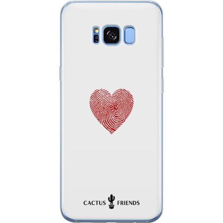 Kompatibelt Mobildeksel til Samsung Samsung Galaxy S8+ Cactus and Friends - Fingerprint Love
