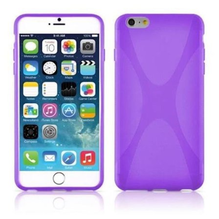 Apple iPhone 6 PLUS/6S PLUS VIOLET Fodral Cadorabo DESIGN X Gel TPU Silikonfodral Skydd Ultra Slim Bumper