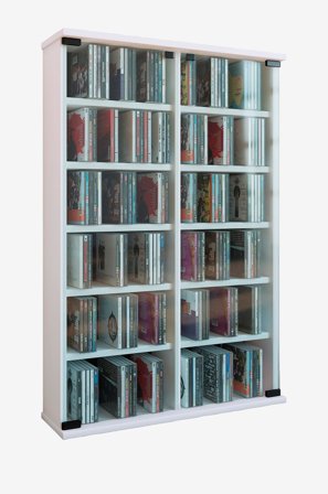 VCM - Cd/DVD-torn Roma för 300 Cd's - Vit - Hyllor & förvaring - Från Homeroom
