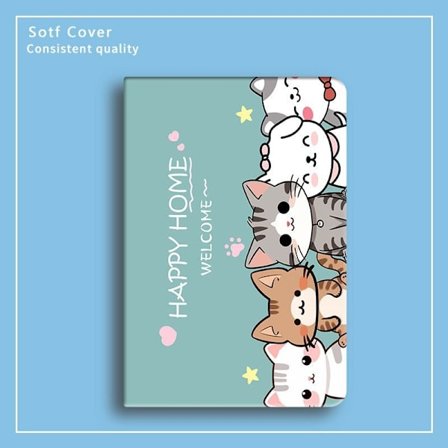 Stilrent skal för iPad Pro 13" 2024 Söt katt silikon Söt