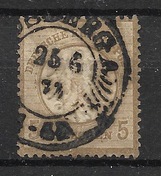 Tyske Rige 1872 - AFA 6 - Stemplet