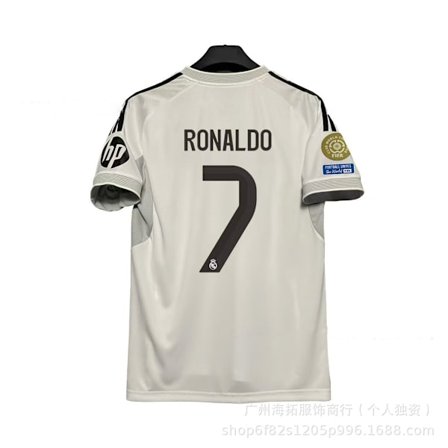 2025-2026 sesongen Club World Cup-trøye Real Madrid Club hjemmetrøye nr. 7 RONALDO Fan-trøye
