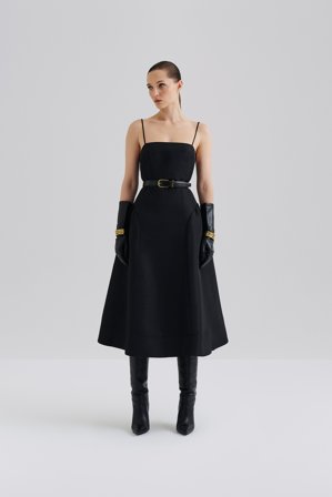 Malina - Calista midi dress - 44 - Black