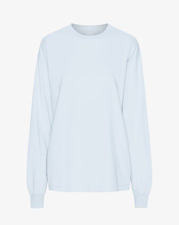 Oversized Organic LS T-Shirt - Polar Blue - Female - M