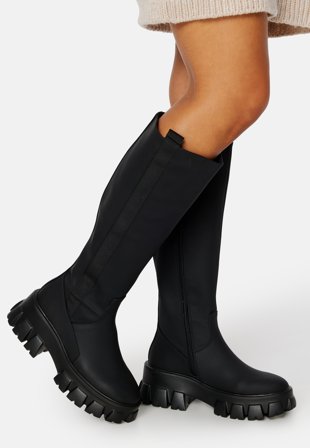 Pieces Adrianna Knee High Boot Black Sko