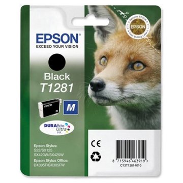 INKJET EPSON T1281 SVART