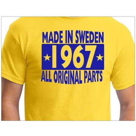 Gul T-shirt Made in Sweden 1967 All original parts