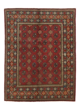 Handknuten Afghan Fine Matta 151X193