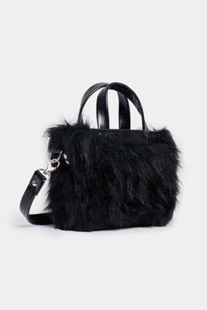 Biblio Mini Faux Bag Opal Black