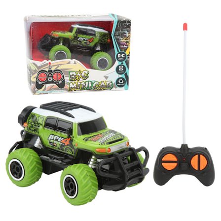 Fjernstyret bil elektrisk 4CH 1 43 skala gummihjul legetøj til alderen 3 år og opefter