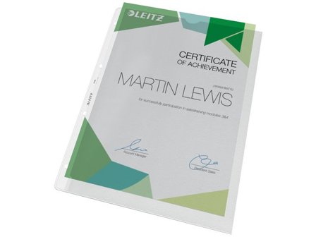 LEITZ Plastficka PP 0,13 A4 - Lyreco - Kontorsmaterial - Mappar och plastfickor - Plastfickor - Öppen överkant