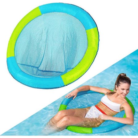 Pool Float Lounger, Uppblåsbar Vattenhängmatta, Poolmadrassar För Vuxna, Bärbar Poolflotte För Pool, Strand Och Sjö (blå)