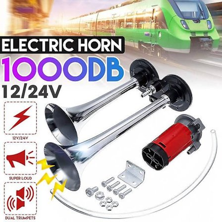 150db Bilhorn Super Høj Dobbelt Trompet Lufthorn Kompressor 12v Til Bil Lastbil Båd Tog Horn Tuden Til Auto Horn-Xin