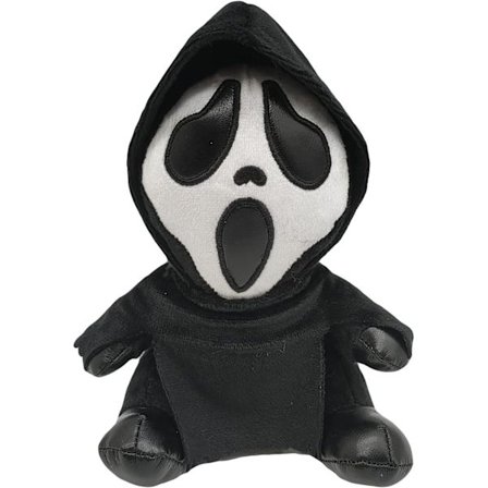 Ghostface plysdukke MDS Scream Ghost Face plysdyr legetøj Ghost i sort kappe troldmandshat påske halloween gave