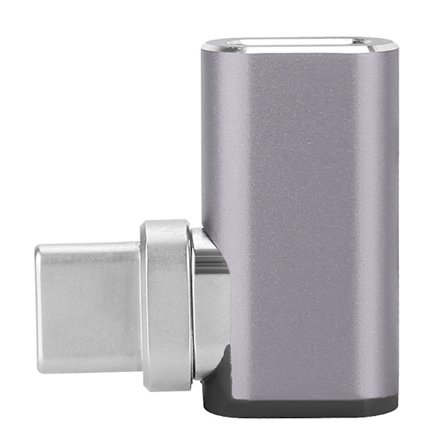 Type-C Magnetisk Adapter til Macbook Hurtigopladning Magnet USB-C Stik (Grå)