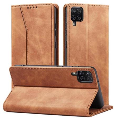 Galaxy A12 5g Plånboksfodral Magnet Fancy - Brun